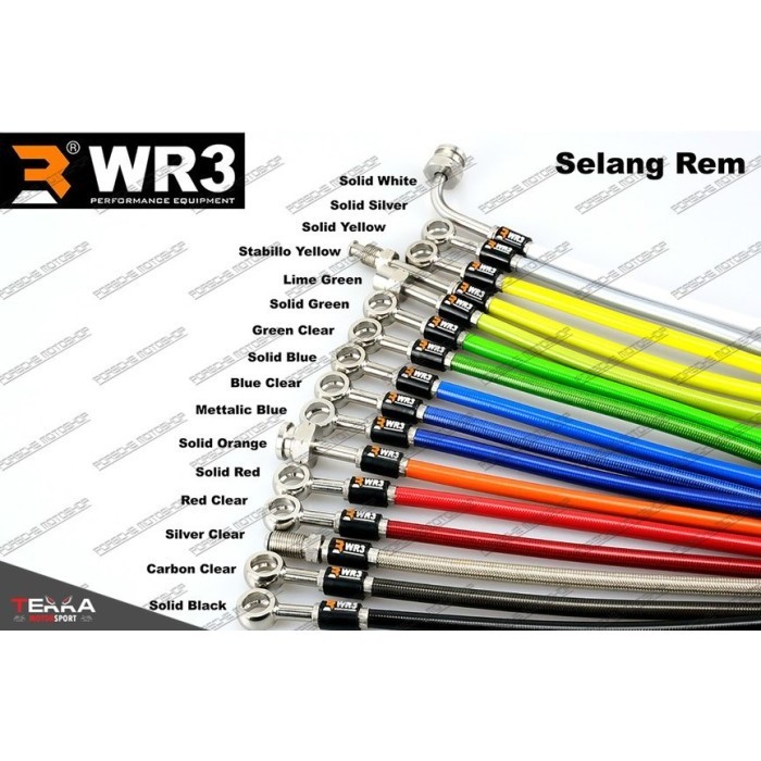✅Baru Selang Rem Wr3 Cbr 250 Rr/Cbr 250 Cbu/Nsr 150 Sp Pro Arm - Standar Berkualitas