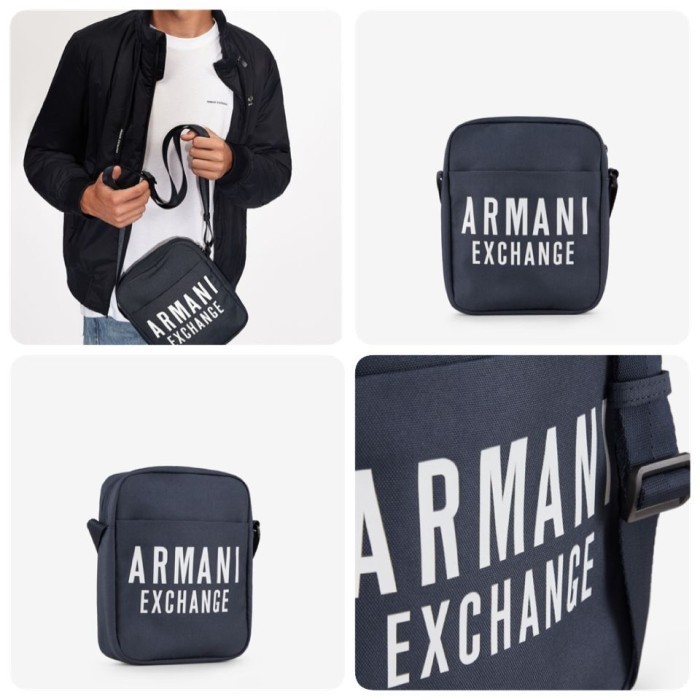 ✅New Armani Exchange Shoulder Bag Navy / Crossbody Bag Men Diskon