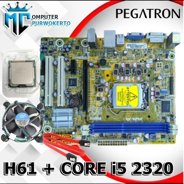 Paket mobo H61 + CORE i5 + FAN