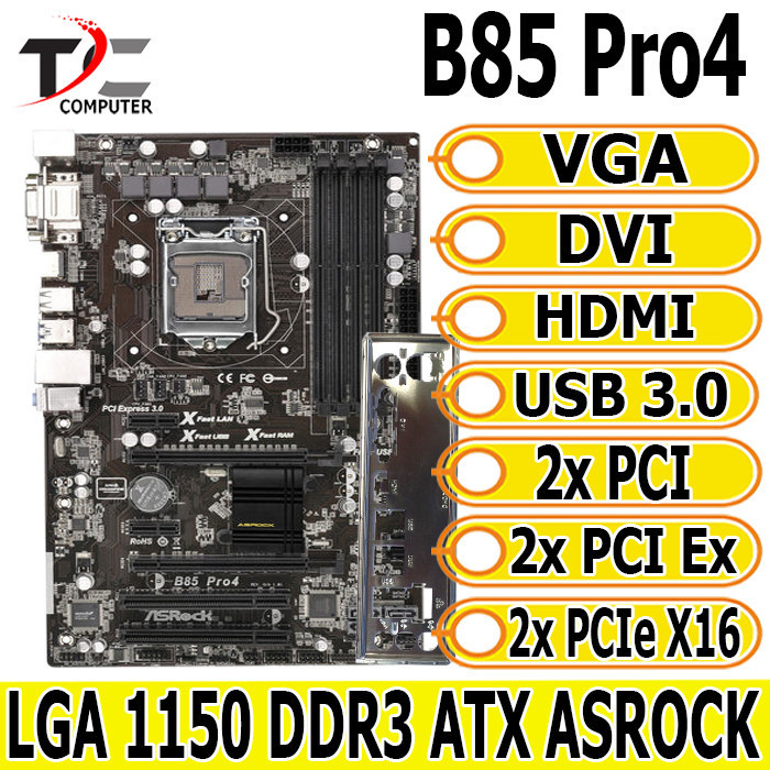 Mobo Motherboard B85 ATX LGA 1150 DDR3