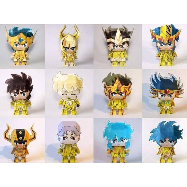

DIY Papercraft Miniatur Figure 12 Hero Saint Seiya