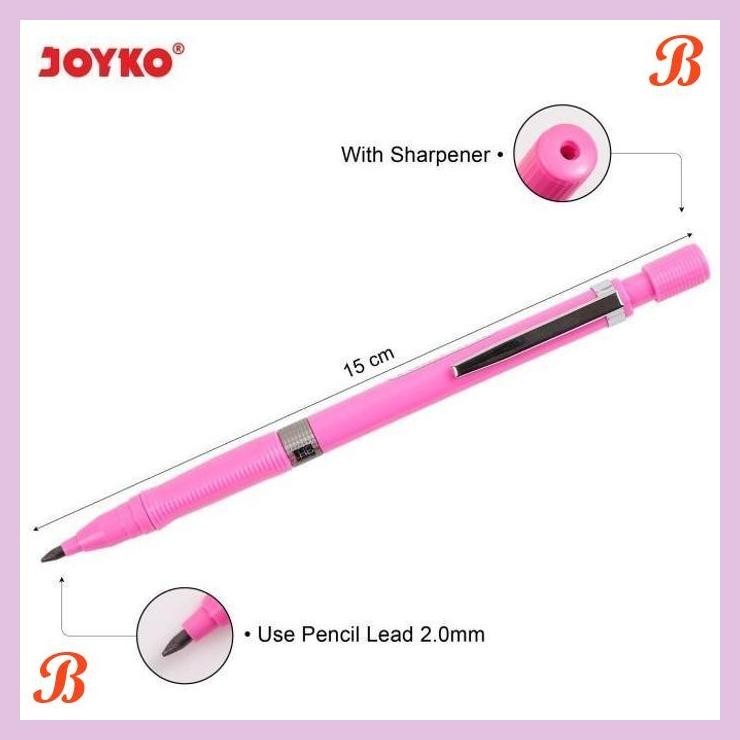 

| KG | JOYKO MECHANICAL PENCIL 2.0MM PENSIL MEKANIK 2.0 JOYKO MP-21 [12PCS]