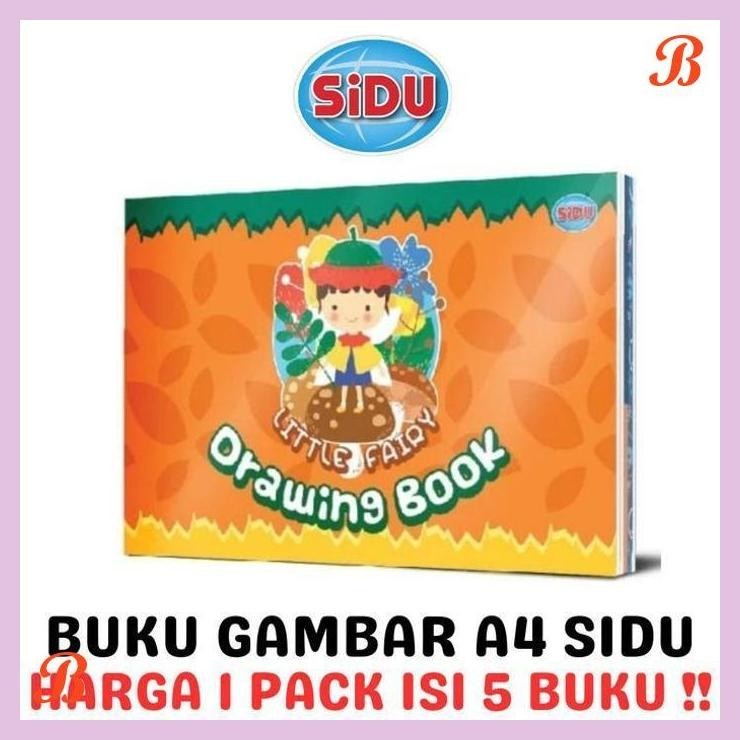 

| KG | SIDU DRAWING BOOK A4 BUKU GAMBAR A4 SKETSA SINAR DUNIA PACK [5PCS]
