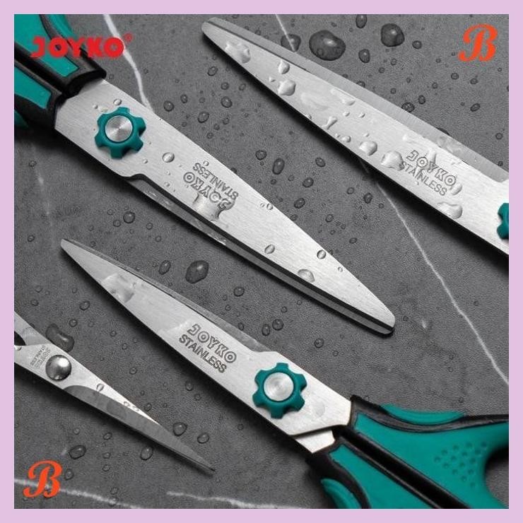 

| KG | JOYKO SCISSOR SOFT HANDLE STAINLESS GUNTING JOYKO KETAS KAIN KARDUS