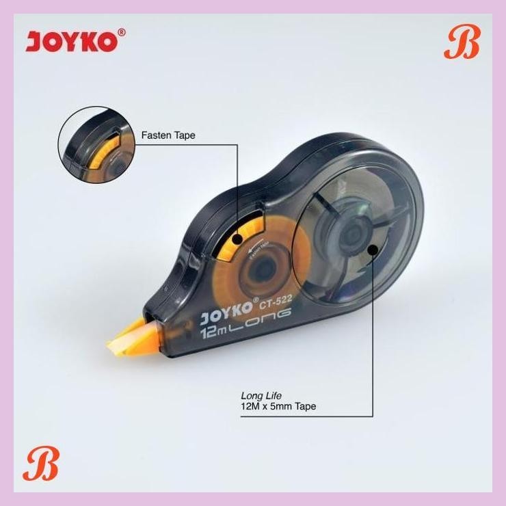 

| KG | JOYKO CORRECTION TAPE 12M TIPEX KERTAS JOYKO TIPX CT-522 [720PCS]