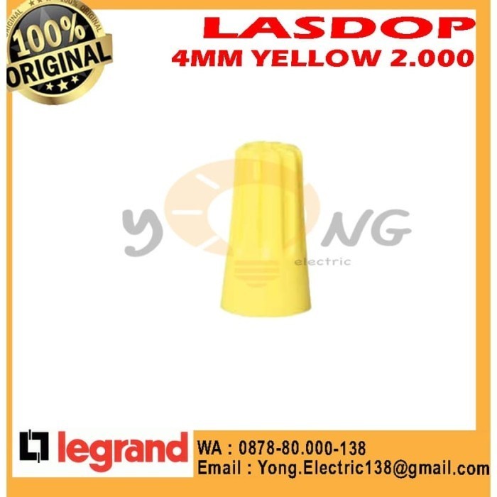 [New Ori] Lasdop Legrand / 634051 / Lasdop 4Mm Yellow / Lasdop Yellow / Lasdop 4 Terbatas