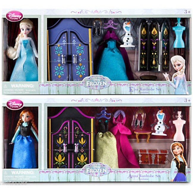 [Ori] Disney Store Usa - Frozen Elsa Anna Wardrobe Mini Doll Set Terbaru