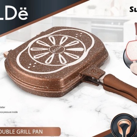 [New] Bolde Super Pan Double Grill Pan 30 Cm Gold / Bolde Pan / Panci Terbatas