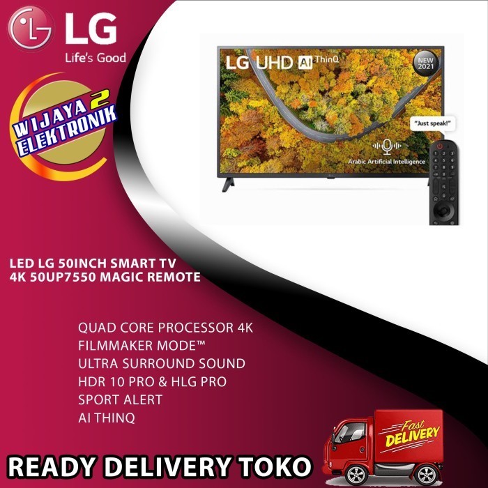 [New] Tv Led Lg 50 Inch Smart Uhd 4K 50Up7550 Berkualitas