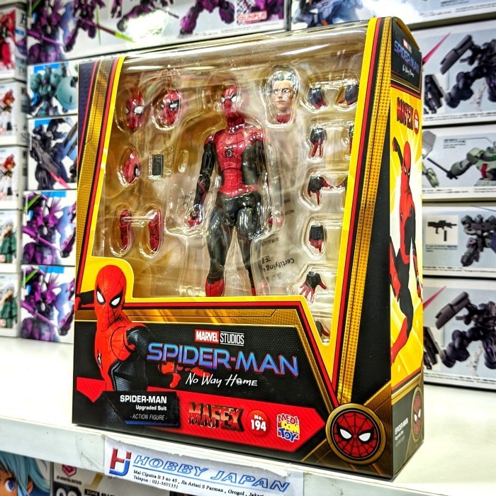 [Ori] Mafex 194 Spiderman Upgraded Suit No Way Home Terbaru