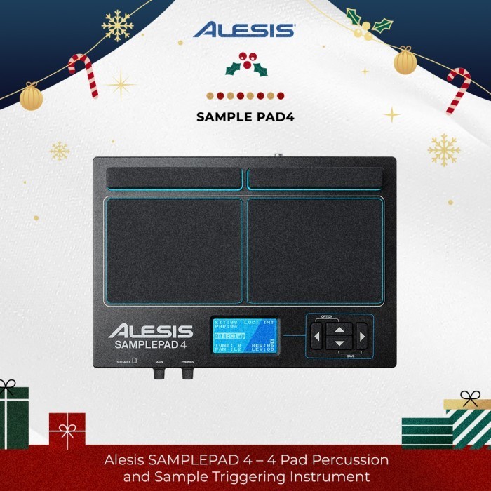 [New] Alesis Samplepad 4 – 4 Pad Percussion And Sample Triggering Instrument Berkualitas