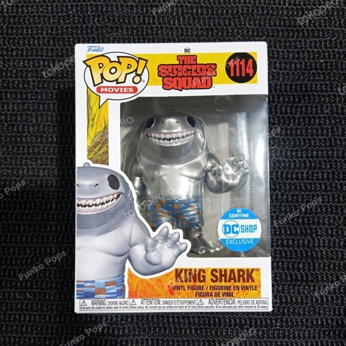 [Ori] Funko Pop The Suicide Squad : King Shark Metallic Berkualitas