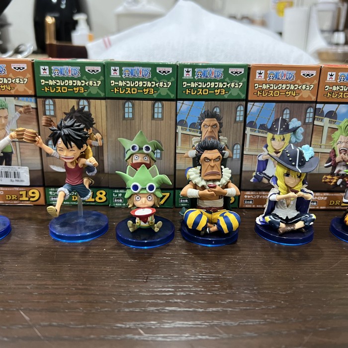 [Ori] Wcf Kanpai Bib Set 6 One Piece Wcf Set Bekas Limited
