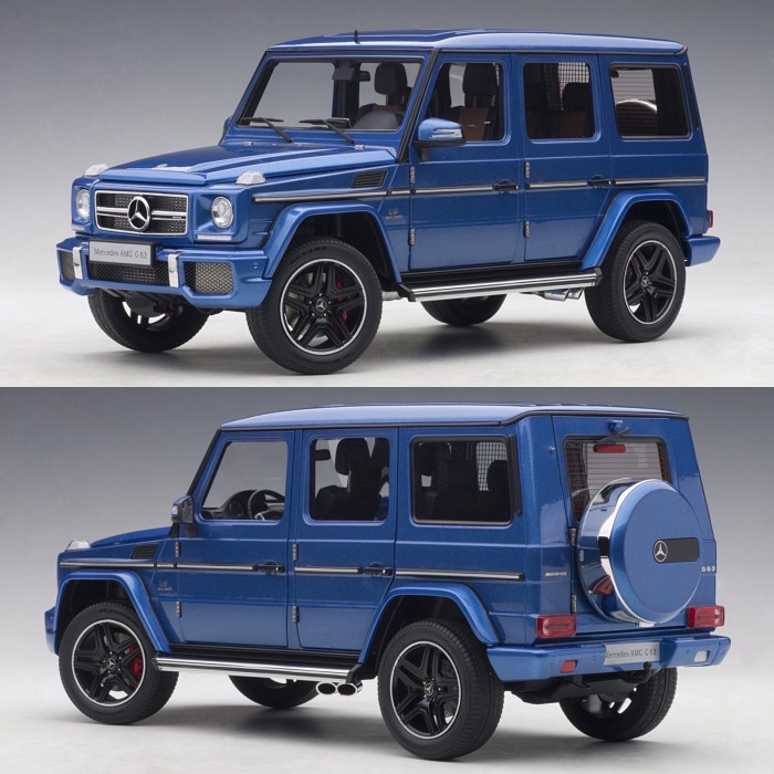 [Original] Autoart 1:18 Mercedes-Amg G63 2017 Designo Mauritius Blue Terbaru