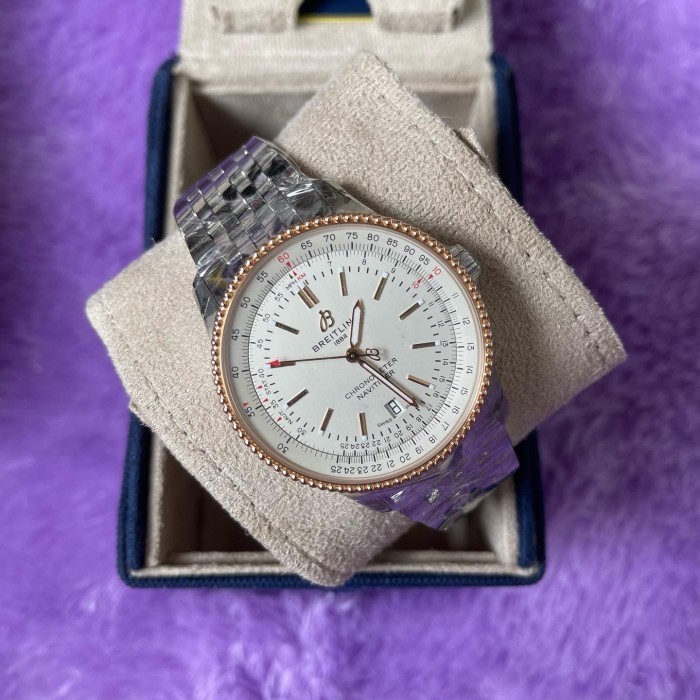 ✅New Ori Breitling Navitimer White New 2022 Fullset Box  Paper Limited