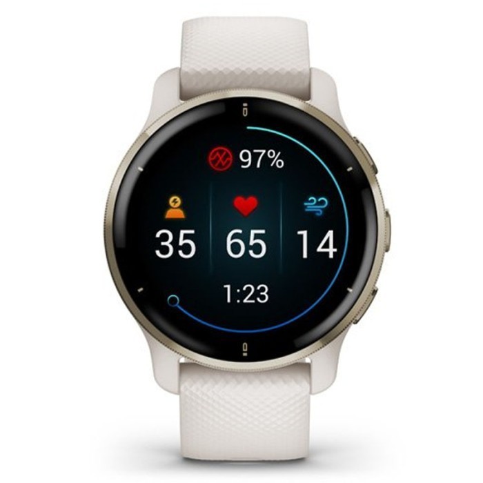 ✅New Garmin Watch Original Garmin Venu2Plus Gps Ivory Gold Korsea Jam Pria Diskon
