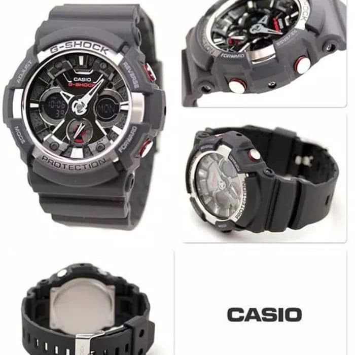 ✅New Jam Tangan Pria Casio G-Shock Ga 200 Rubber Black Original Murah Limited