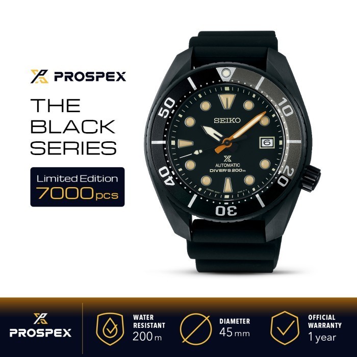 ✅Ori Seiko Prospex Sumo Spb125J1 Automatic Diver The Black Series Original Diskon