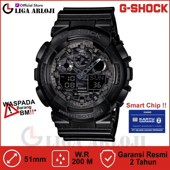 ✅New Ori Casio G-Shock Ga-100Cf-1Adr - Jam Tangan Pria Gshock Ga100 Ga-100Cf-1A Limited