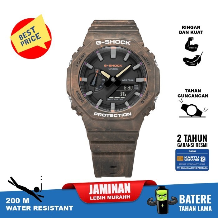 ✅Ori Casio G-Shock Ga-2100Fr-5A Ga2100 Ga 2100 Original Garansi Resmi Diskon