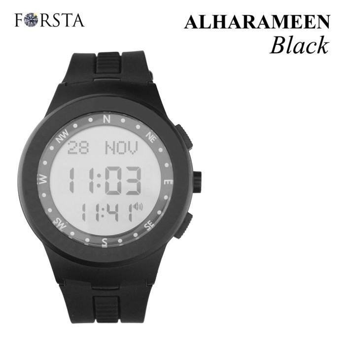 ✅Original Jam Tangan Muslim Forsta Al Harameen Black Berkualitas