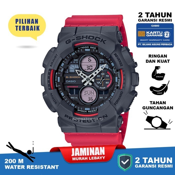 ✅Original Casio G-Shock Ga-140-4A G Shock Ga140 Ga 140 Original Garansi Resmi Limited