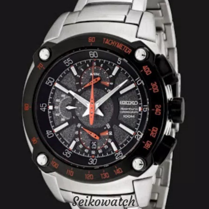 ✅Original Seiko Sportura Chronograph Quartz - Spc039P1 - Man - 100 M- Saphire Terbatas