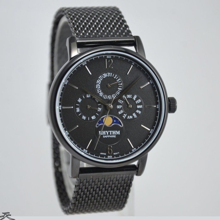 ✅Original Rhythm Fi1608S05 - Jam Tangan Pria Original - Black Terbatas