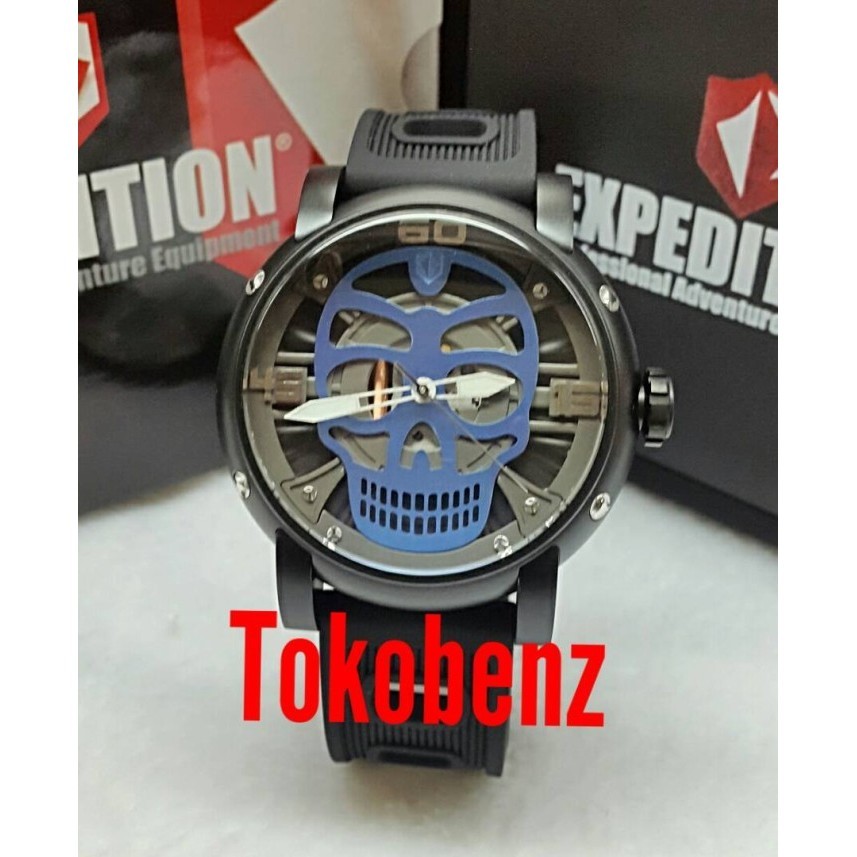 ✅Original Jam Tangan Expedition Skull Black-Blue Original Terbatas