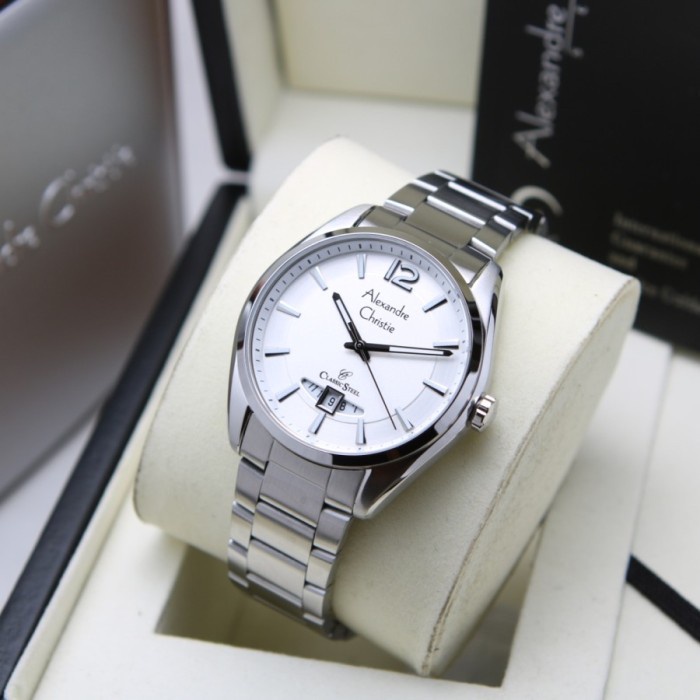 ✅Original Jam Tangan Pria Ac Alexandre Christie 8679 Original - Silver Limited