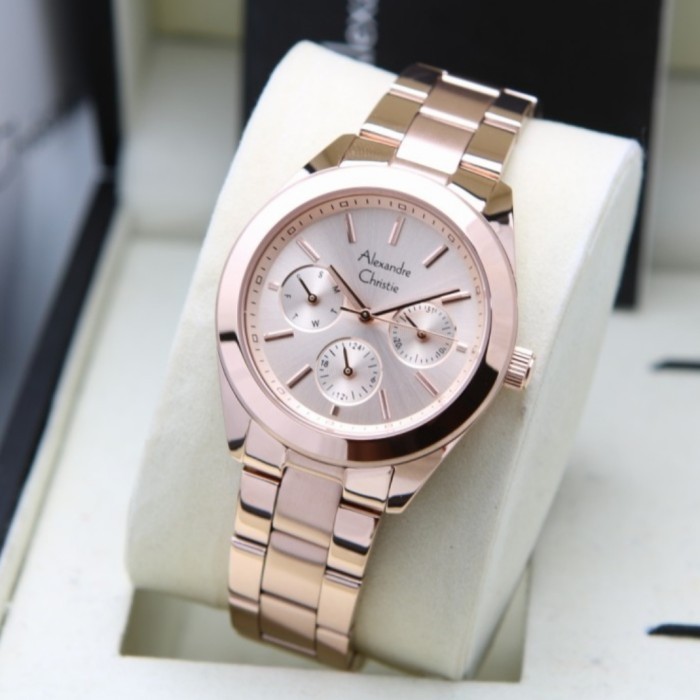 ✅Sale Alexandre Christie Ac 2950 Full Rosegold Ac2950 Wanita Original Limited