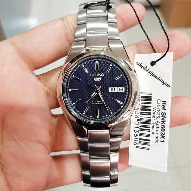 ✅Ready Jam Tangan Pria Seiko 5 Snk603K1 Snk603 Automatic Blue Dial Original Terbatas