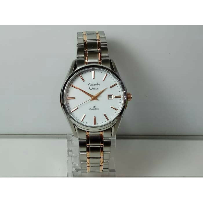 ✅Termurah Jam Tangan Wanita Alexander Cristie Ac 8554 Cewek Silver Rosegold Berkualitas
