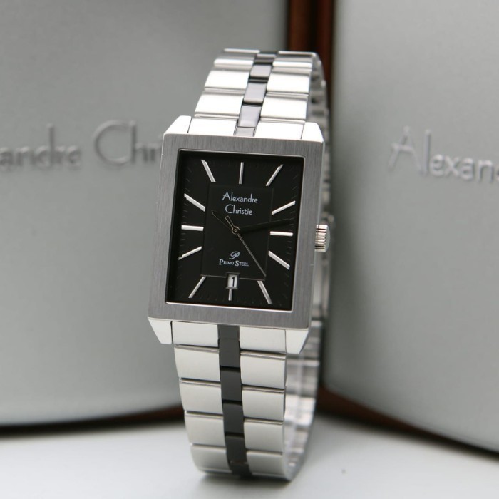 ✅Sale Jam Tangan Pria Alexander Cristie Ac1020 Silver Black Original Berkualitas