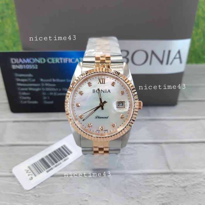 ✅Sale Jam Tangan Pria Original Bonia Bnb10552-1653 Diamond Diskon