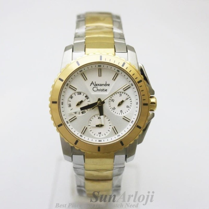 ✅Termurah Alexandre Christie Ac 6455Bf Silver Gold Diskon