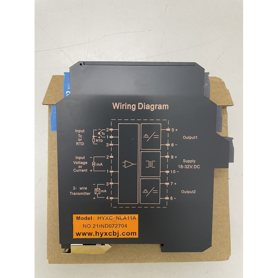 [New Ori] Signal Isolator Converter Input 4-20Ma Output 4-20Ma Din Rail 24V Dc Limited