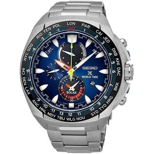 ✅Ori Seiko Prospex World Time Solar Chronograph Ssc549P1 Original Terbaru