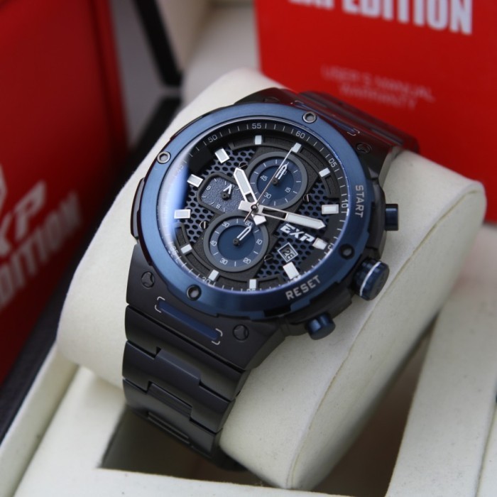 ✅Ori Expedition E6837 / 6837 - Jam Tangan Pria Original - Black Blue Terbaru