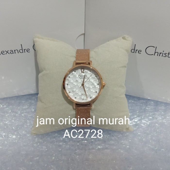 ✨Baru Alexandre Christie Ladies Ac2728 Ac 2728 Rosegold Garansi Resmi Berkualitas