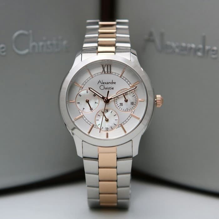 ✨Baru Alexandre Christie Ac 2815 Bfbtrsl Silver Rosegold Jam Wanita Original Limited
