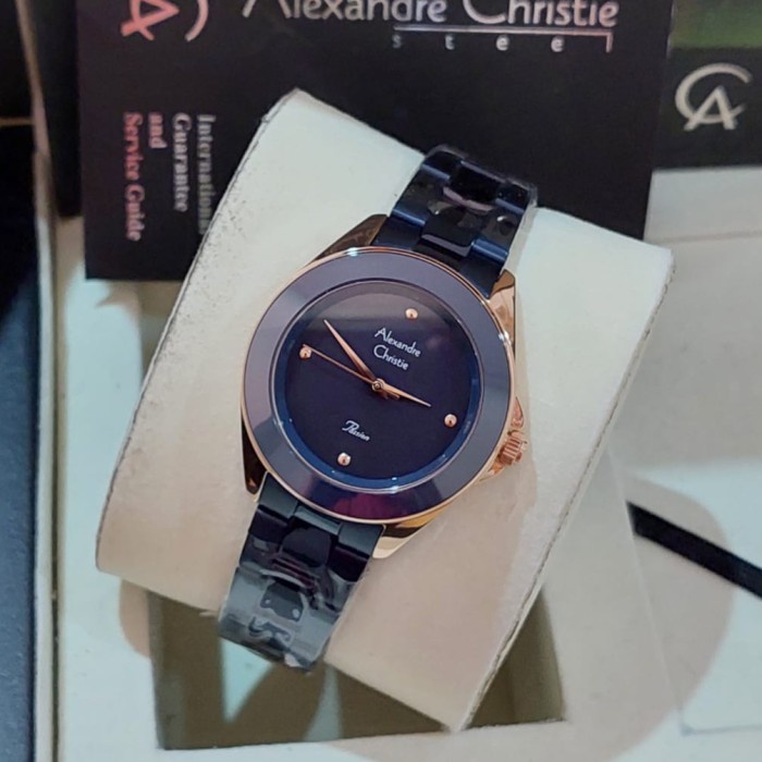 ✨Baru Jam Tangan Wanita Alexandre Christie Ac 2976 Ac2976 Rosegold Blue Ori Terbatas