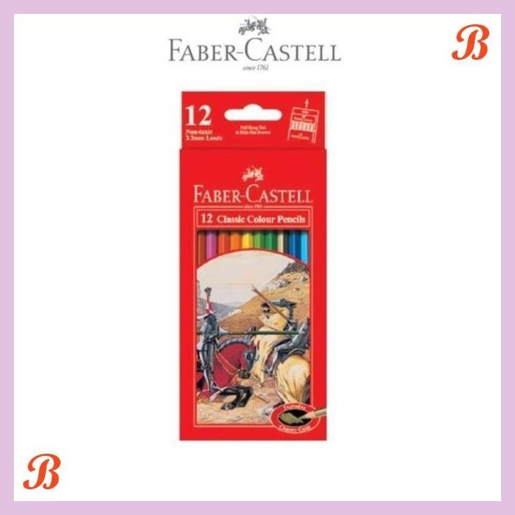 

| KG | FABER CASTELL 12 CLASSIC COLOUR PENCILS PENSIL WARNA