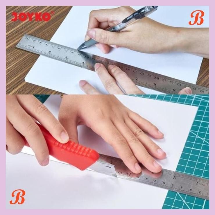 

| KG | JOYKO RULER 30CM STAINLESS PENGGARIS BESI RL-ST30