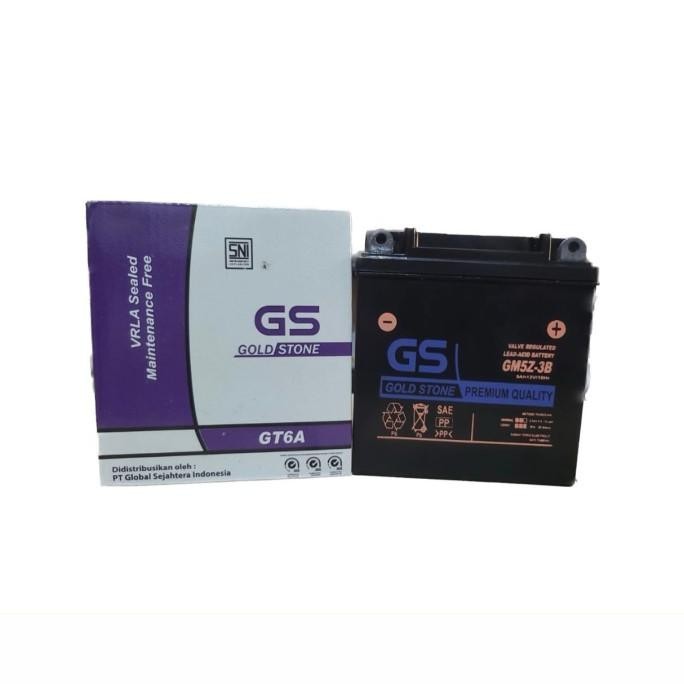 Aki Motor Yamaha Mio Smile Awal GM5Z GS Accu Kering