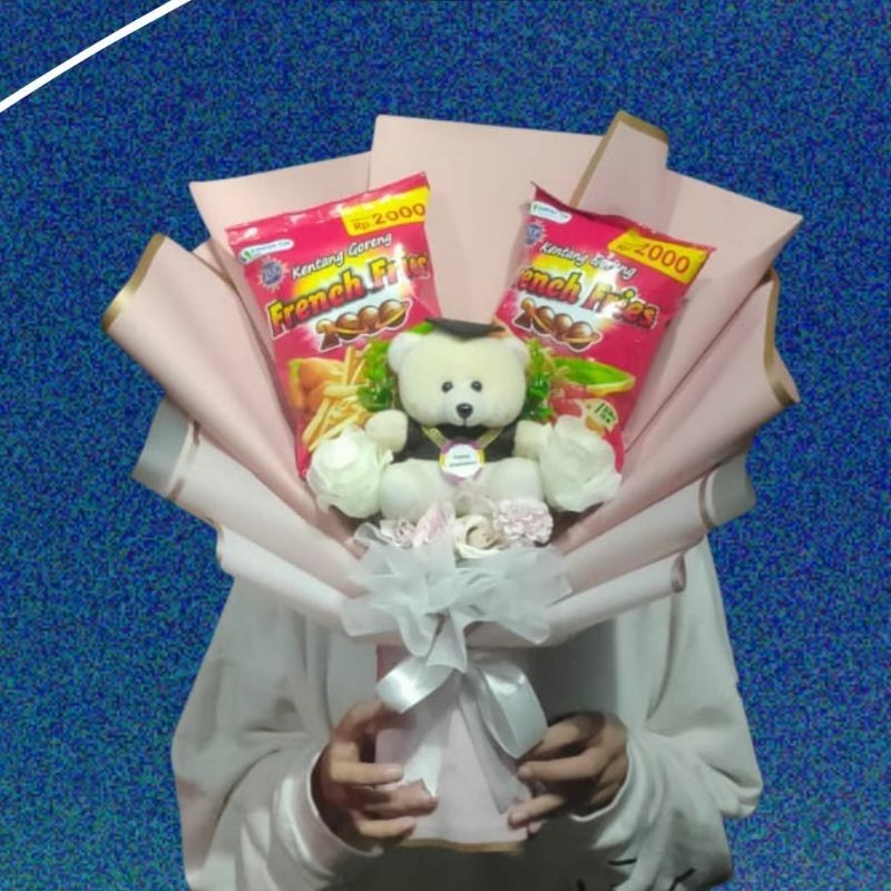 

C.6 Buket Snack + Boneka Mekar