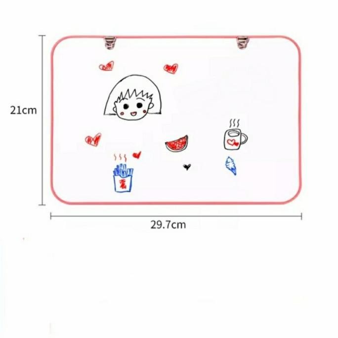 

NEW PRODUK !!! Papan tulis anak A4 magnetic whiteboard 2 sisi white board anak TERLARIS