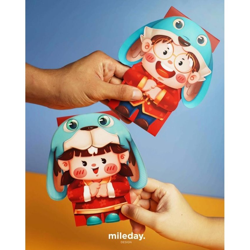

Angpao Imlek 2023 Rabbit Cute Panjang 3D Premium Quality Isi 5 Pcs Terbaik