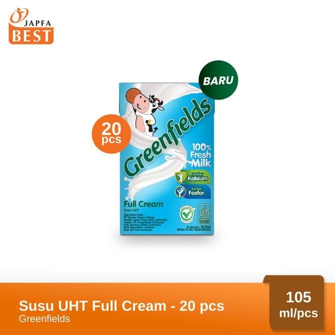 

Terbaik Susu Uht Full Cream Greenfields 105 Ml - Isi 20 Pcs Pengiriman Cepat