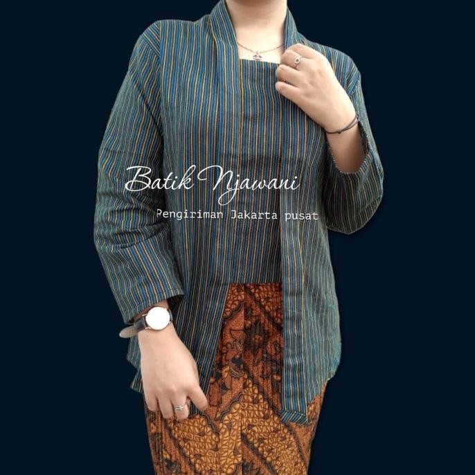 New Lurik Cewek /Baju Kutu Baru / Baju Batik Lurik / Adat Jawa Wanita Stok Terbatas